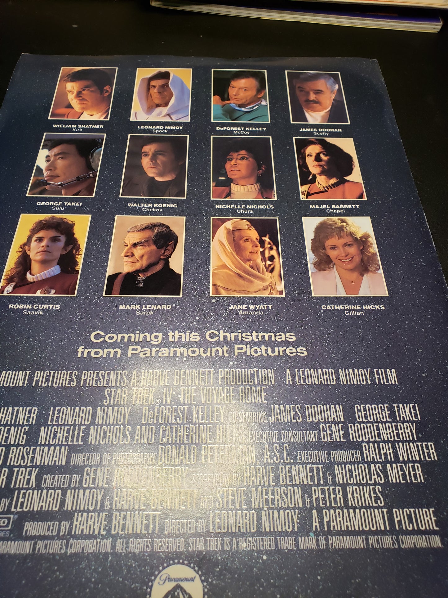 Star Trek 4, "The Voyage Home" Promo Card