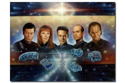 Lightspeed fine art the 5 doctors AUTOGRAPHED