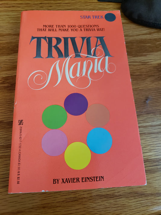 Trivia Mania Book Star Trek Edition