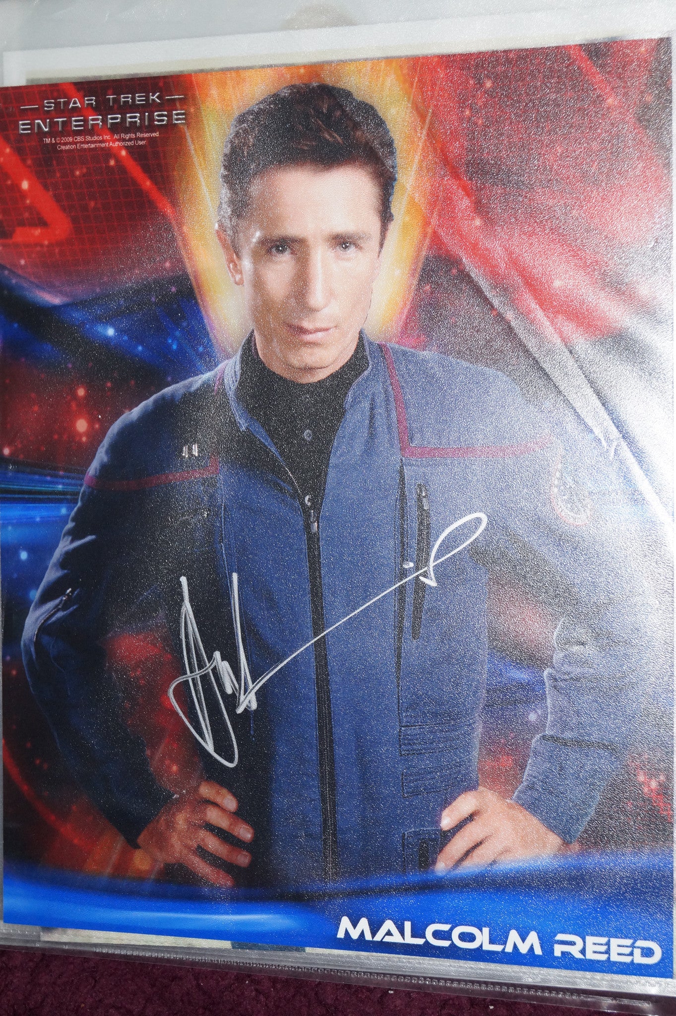 Autographed Photo "Dominic Keating"