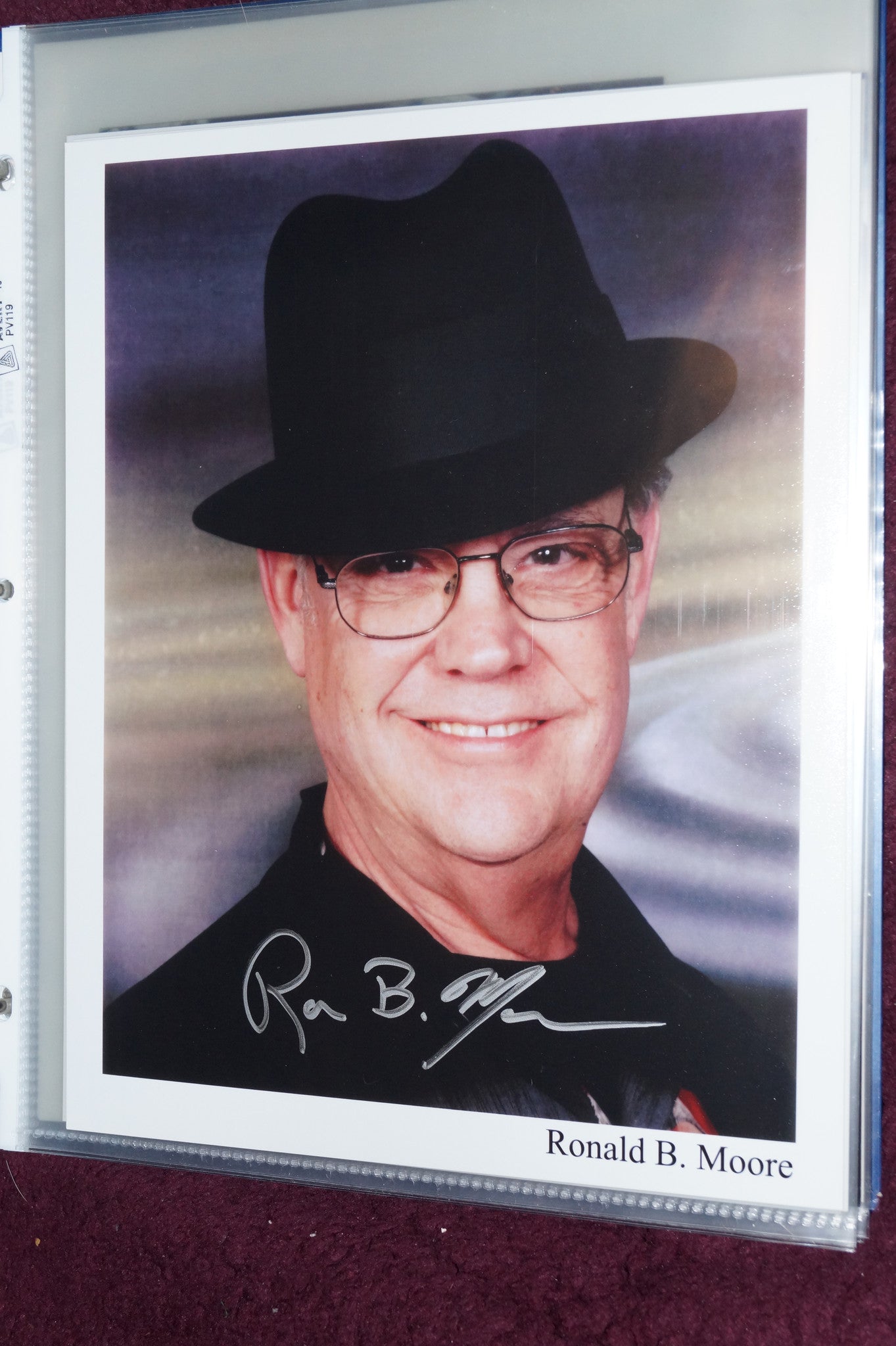 Autographed Photo"Ronald B Moore"