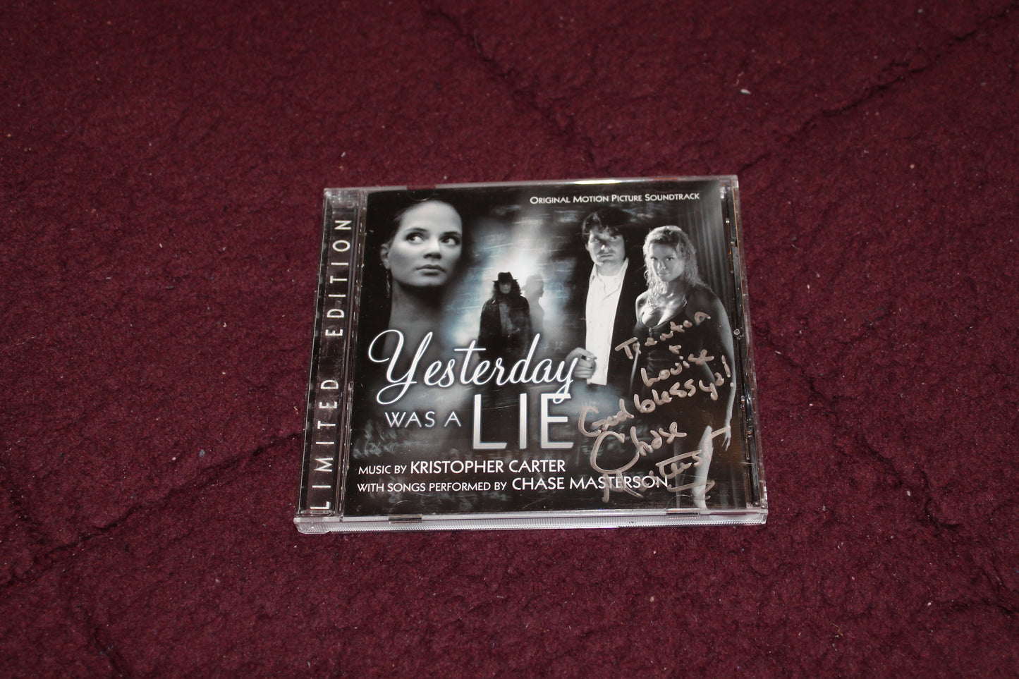 Yesterday was A Lie Music CD with Chase Masterson AUTOGRAPHED