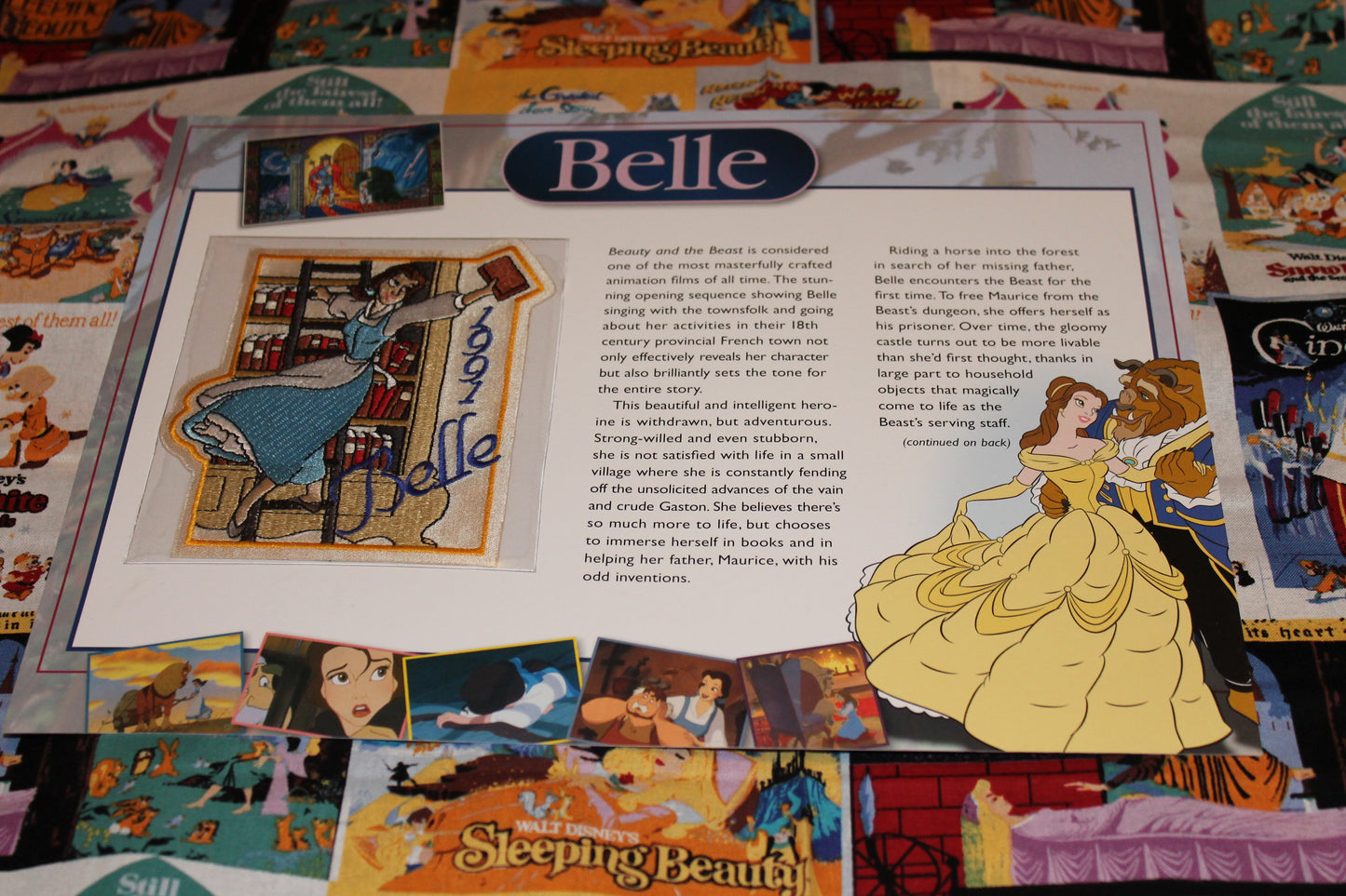 Willabee and Ward Disney Collector Patch "Belle"