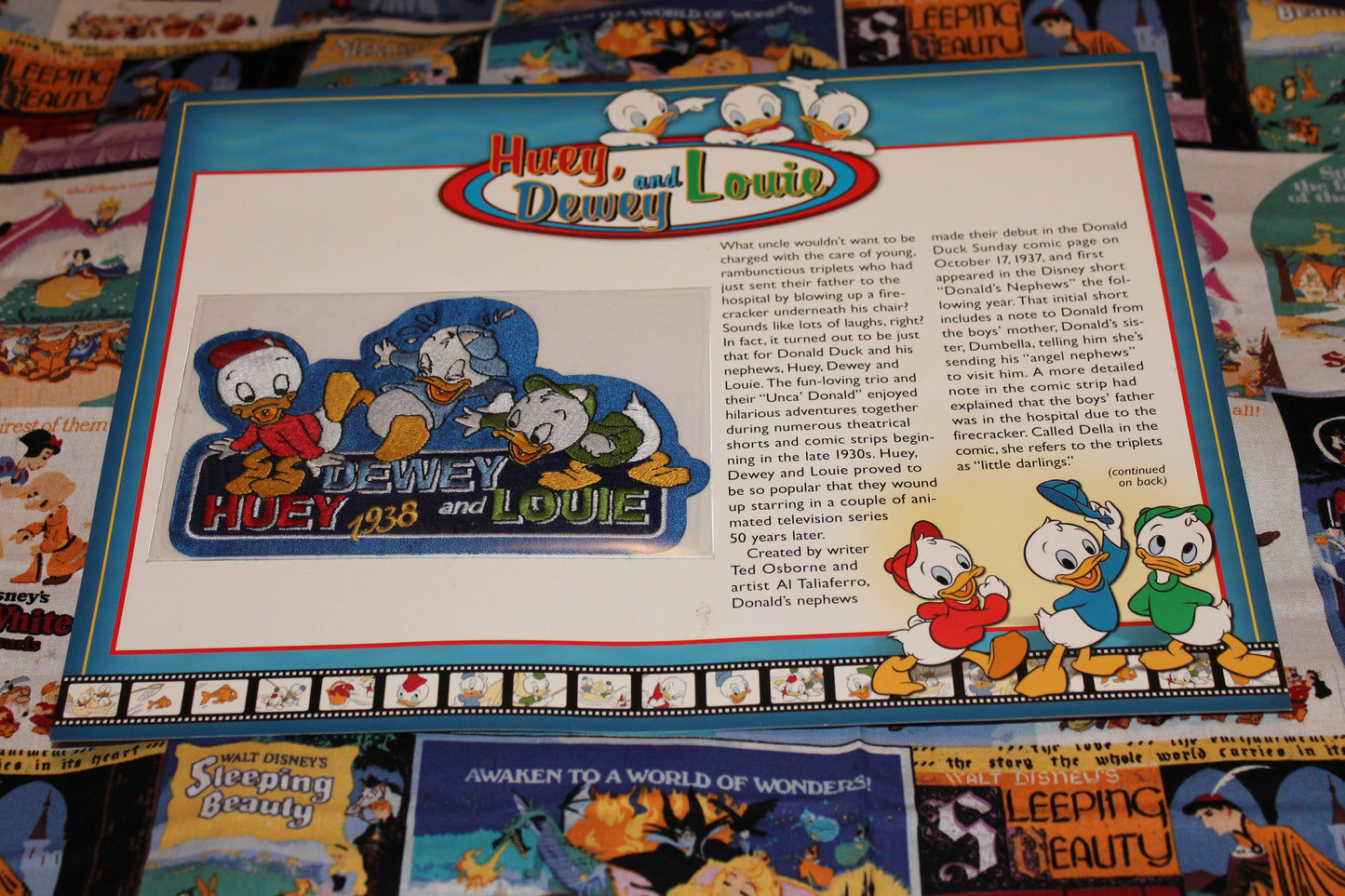 Willabee and Ward Disney Collector Patch "Huey,Dewey and Louie"