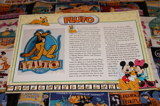 Willabee and Ward Disney Collector Patch "Pluto"