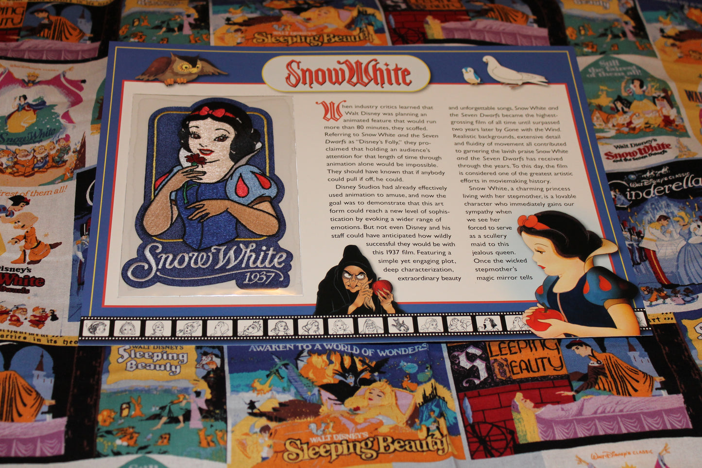 Willabee and Ward Disney Collectors Patch "Snow White"