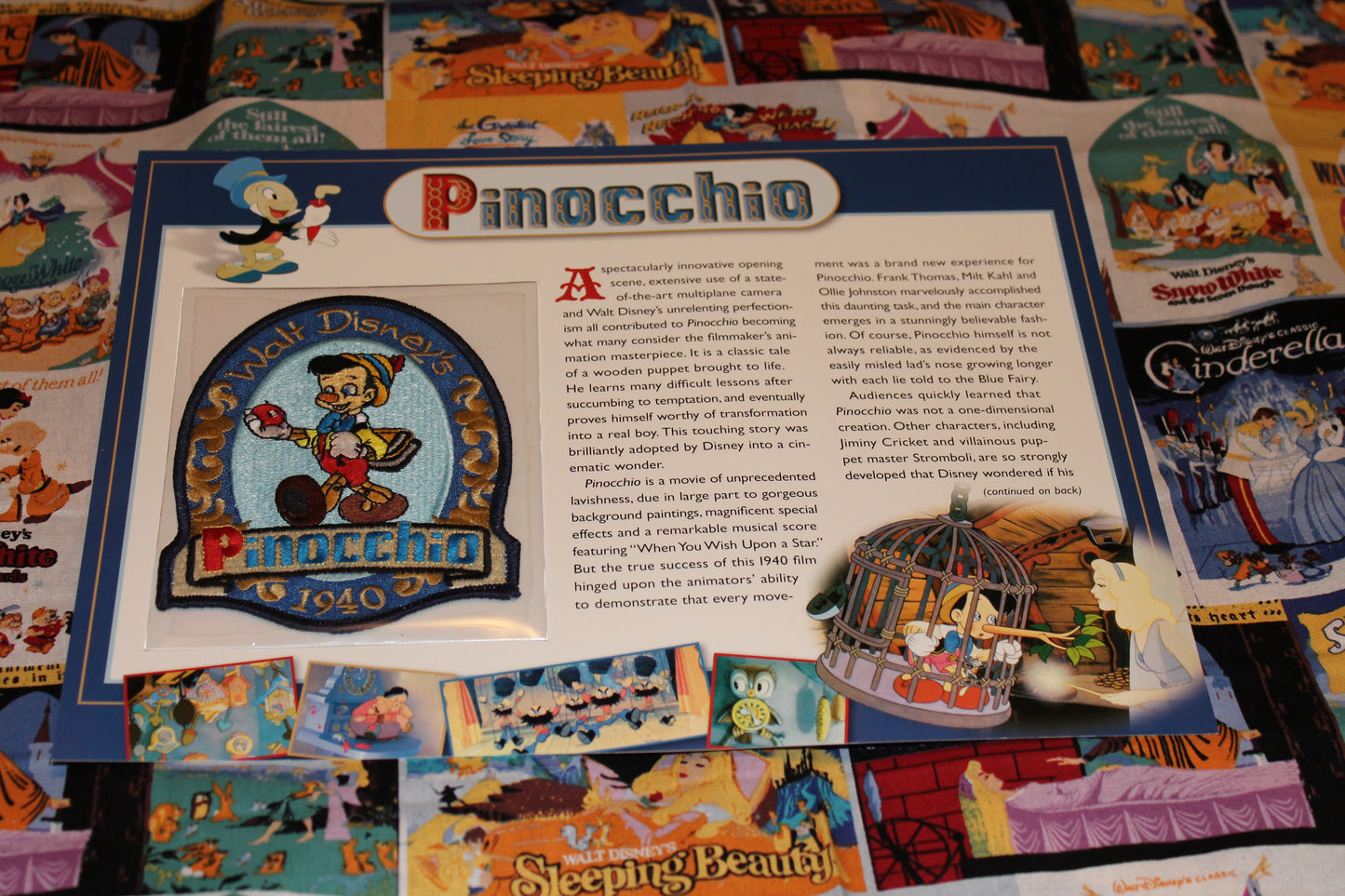 Willabee and Ward Disney Collector Patch "Pinocchio"