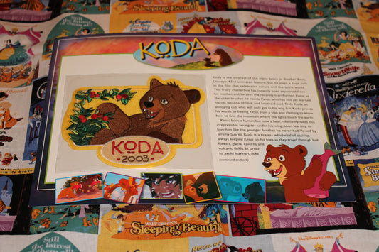 Willabee and Ward Disney Collector Patch "Koda"