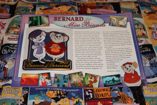 Willabee and Ward Disney Collector Patch "Bernard and Miss Bianca"