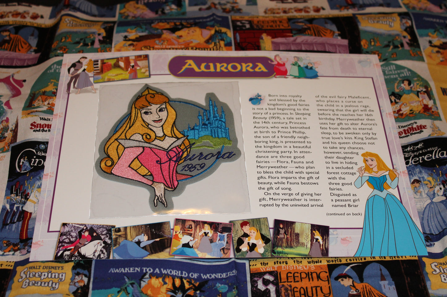 Willabee and Ward DIsney Collector Patch"Aurora"