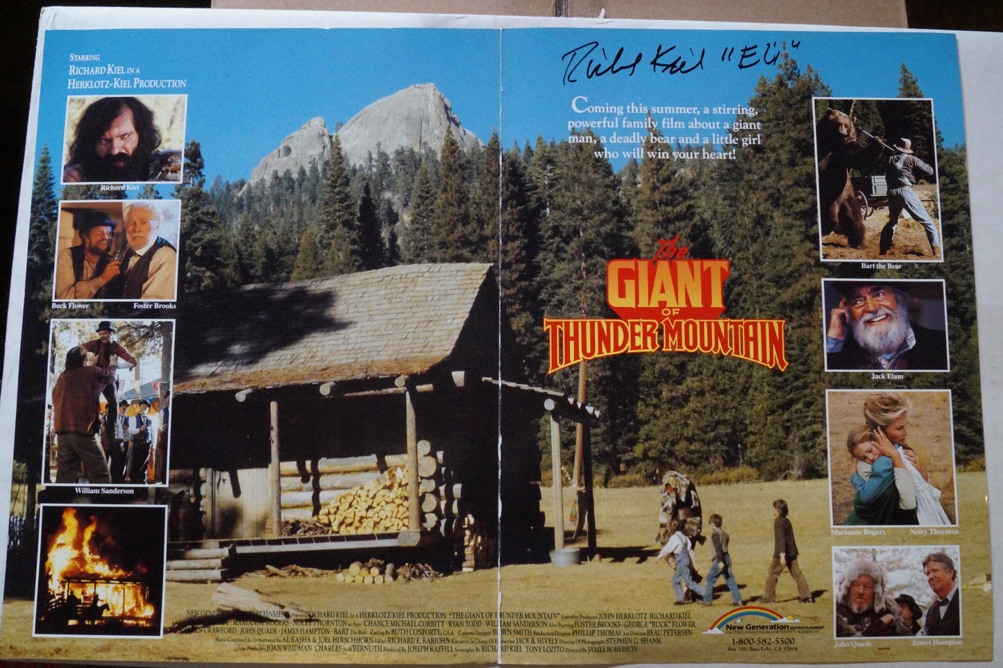 The Giant of Thunder Mountain AUTOGRAPHED