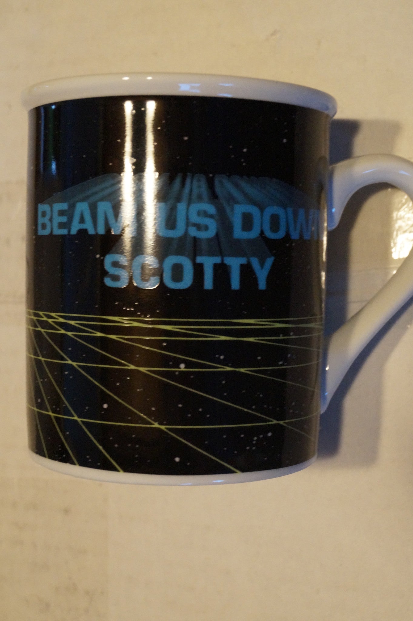 Star Trek Coffee Mug, Beam us up Scotty