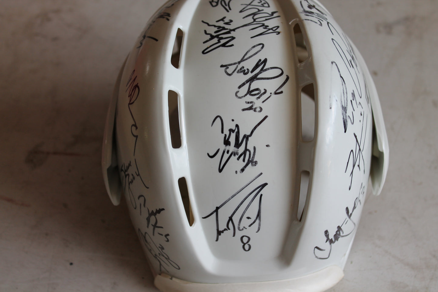 Tacoma Sabercats Hockey Helmet Signed by Team