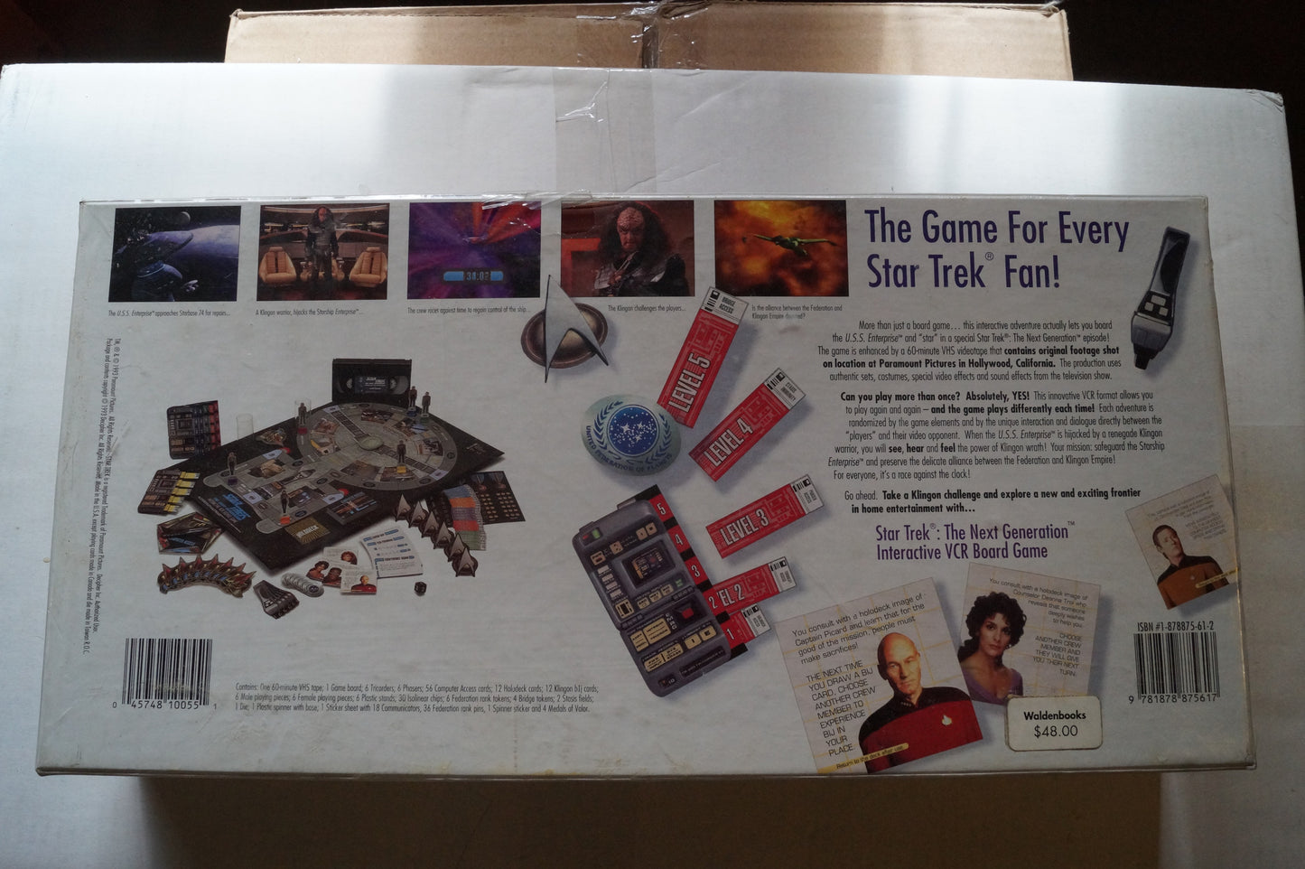 Star Trek the Next Generation Interactive VCR Board Game